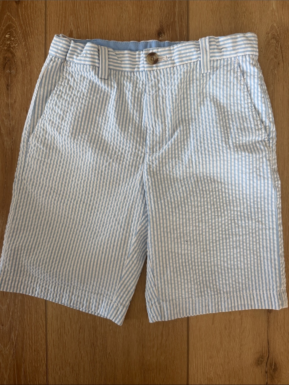 Light Blue Seersucker Men’s Shorts